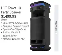 The Brick Sony ULT Tower 10 Wireless Waterproof Party Speaker offer