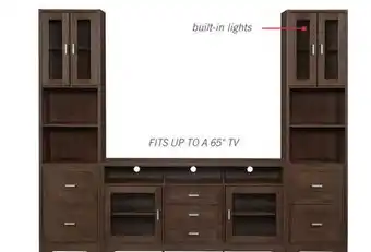 The Brick Melody 60 TV Stand with Storage and Cable Management for TVs up to 65- Brown offer