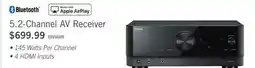 The Brick Yamaha RX-V4A AV Receiver with CINEMA DSP 3D and Voice Assistant Compatibility - RXV4A B offer