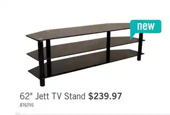 The Brick Jett 62 TV Stand with Storage for TVs up to 70 - Black offer