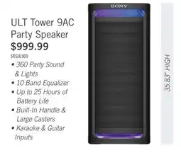 The Brick Sony ULT Tower 9 Party Speaker offer