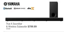The Brick YAMAHA 2.0 CH Dolby Atmos True X Surround Soundbar with Wireless Subwoofer (SR-X50A) offer