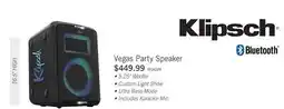 The Brick Klipsch Vegas Music City Light Up Party Speaker (Vegas) offer