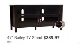 The Brick Bailey 47 TV Stand with Storage and Cable Management for TVs up to 55- Coffee Brown offer