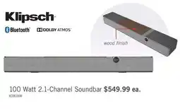 The Brick KLIPSCH Flexus Core 100 2.1-Channel 100W Soundbar (XCORE100W) offer