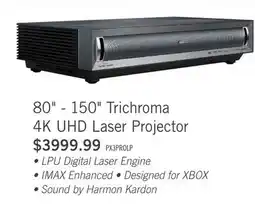 The Brick Hisense PX3-Pro 80 - 150 Trichroma 4K Laser Cinema Projector offer