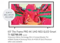 The Brick Samsung LS03FW 65 4K Neo QLED The Frame Pro Smart TV with Vision AI offer