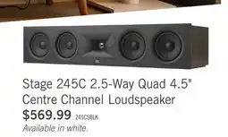 The Brick JBL Stage 245C 2.5-Way Quad 4.5 Centre Channel Loudspeaker (JBL245CBLK) offer