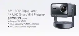 The Brick HISENSE 65 - 300 C2 Ultra Triple Laser 4K UHD Smart VIDAA OS Mini Projector (C2ULTRLP) offer