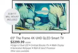 The Brick Samsung 65 LS03F 4K QLED The Frame TV with Vision AI offer