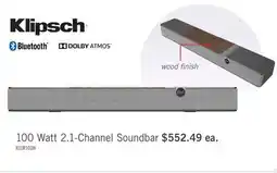 The Brick KLIPSCH Flexus Core 100 2.1-Channel 100W Soundbar (XCORE100W) offer