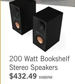 The Brick Klipsch Reference R-40M 200 W Bookshelf Stereo Speakers offer