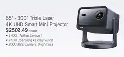 The Brick HISENSE 65 - 300 C2 Triple Laser 4K UHD Smart VIDAA OS Mini Projector (C2MINILP) offer