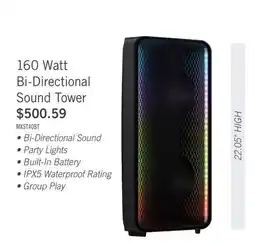 The Brick SAMSUNG MX-ST40 160W Bi-Directional Wireless IPX5 Water Resistant Party Speaker (MX-ST40B/ZC) offer