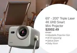 The Brick HISENSE 65-200 M2 Pro Triple Laser 4K UHD Smart VIDAA OS Mini Projector (M2 Pro) offer