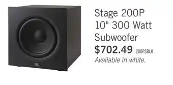 The Brick JBL Stage 200P 10 300W Powered Subwoofer - Black (JBL200PBLKAM) offer
