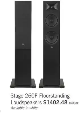 The Brick JBL Stage 260F Floorstanding Loudspeaker Set of Two - Black offer