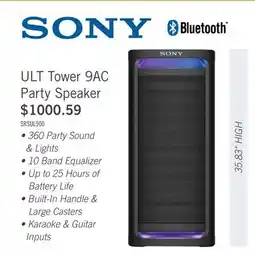 The Brick Sony ULT Tower 9 Party Speaker offer
