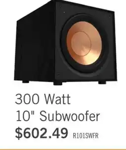 The Brick Klipsch Reference R-101SW 300 W 10 Subwoofer offer