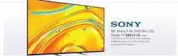 The Brick Sony 98 BRAVIA 5 4K HDR Mini-LED Google TV offer