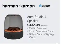 The Brick Harman Kardon Aura Studio 4 130W Transparent Dome Speaker (HKAURAS4BLKAM) offer