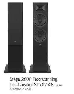 The Brick JBL Stage 280F Floorstanding Loudspeaker Set of Two - Black offer
