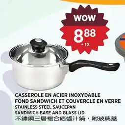 Kim Phat STAINLESS STEEL SAUCEPAN SANDWICH BASE AND GLASS LID offer