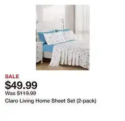 TSC Stores Claro Living Home Sheet Set (2-pack) offer