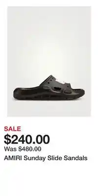 Holt Renfrew AMIRI Sunday Slide Sandals offer