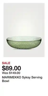 Holt Renfrew MARIMEKKO Syksy Serving Bowl offer
