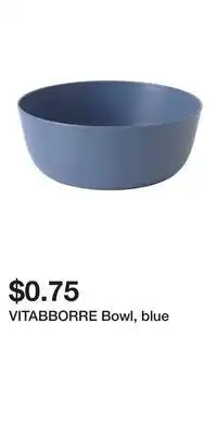 IKEA VITABBORRE Bowl, blue offer