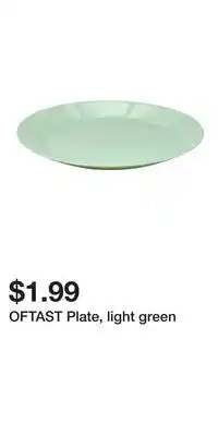IKEA OFTAST Plate, light green offer