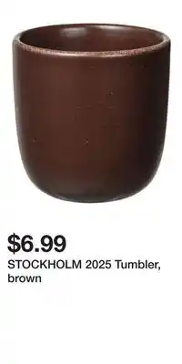 IKEA STOCKHOLM 2025 Tumbler, brown offer