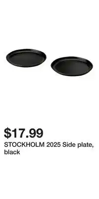 IKEA STOCKHOLM 2025 Side plate, black offer