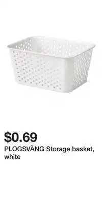 IKEA PLOGSVÄNG Storage basket, white offer