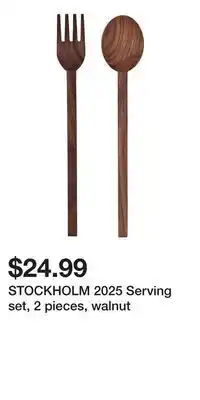 IKEA STOCKHOLM 2025 Serving set, 2 pieces, walnut offer