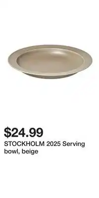 IKEA STOCKHOLM 2025 Serving bowl, beige offer