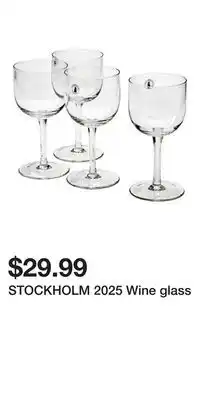 IKEA STOCKHOLM 2025 Wine glass offer