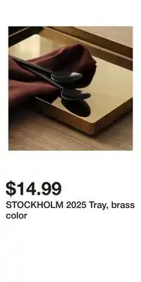 IKEA STOCKHOLM 2025 Tray, brass color offer