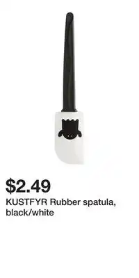 IKEA KUSTFYR Rubber spatula, black/white offer