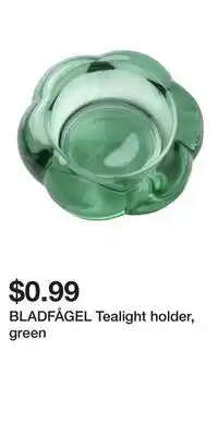 IKEA BLADFÅGEL Tealight holder, green offer