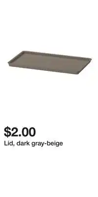 IKEA Lid, dark gray-beige offer