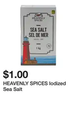 Dollarama HEAVENLY SPICES Iodized Sea Salt offer