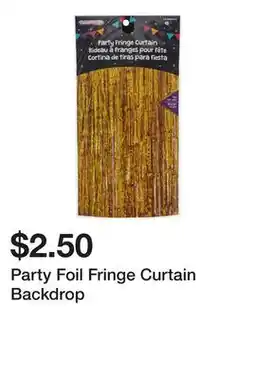 Dollarama Party Foil Fringe Curtain Backdrop offer