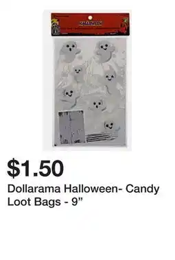 Dollarama Dollarama Halloween- Candy Loot Bags - 9 offer