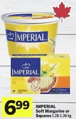 IGA Imperial soft margarine or squares offer