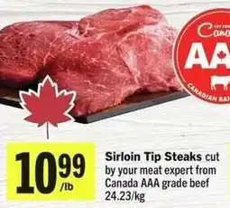 IGA Sirloin Tip Steaks offer