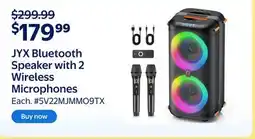 Walmart JYX Bluetooth Speaker with 2 Wireless Microphones offer