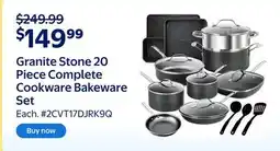 Walmart Granite Stone 20 Piece Complete Cookware Bakeware Set offer