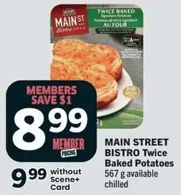 IGA Main street bistro twice baked potatoes offer